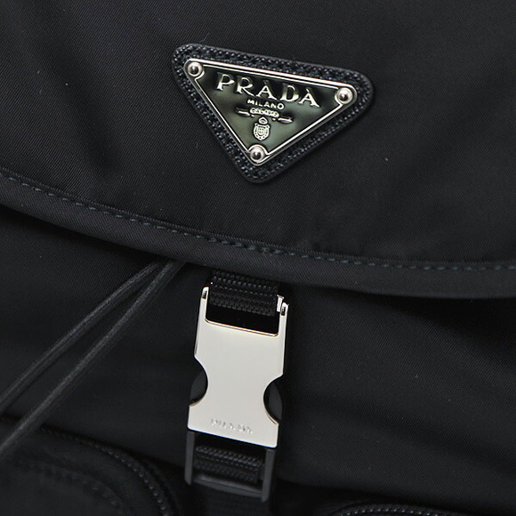 Prada Tessuto Nylon Leather Backpack Black - Picture 7 of 11